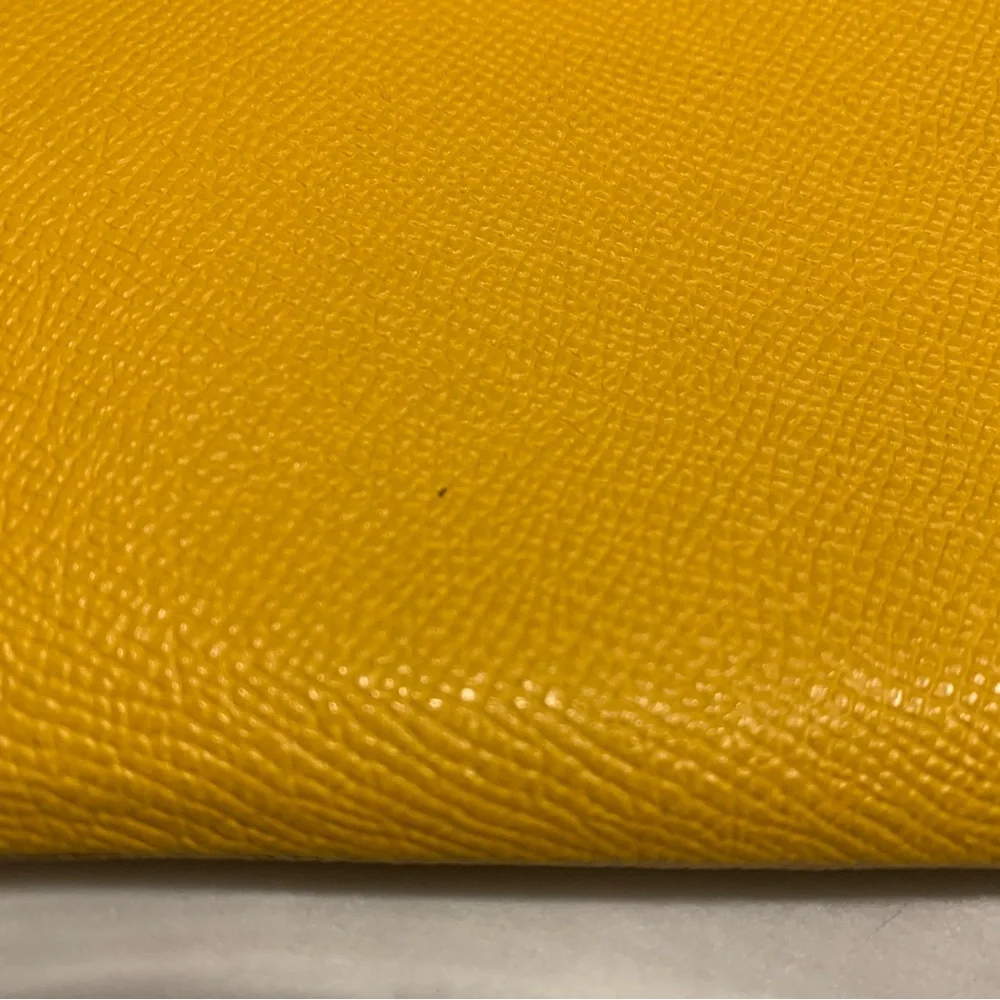 Coach Corner Leather Zip Wristlet - Honeycomb Yellow🍯 - Picture 9 of 11